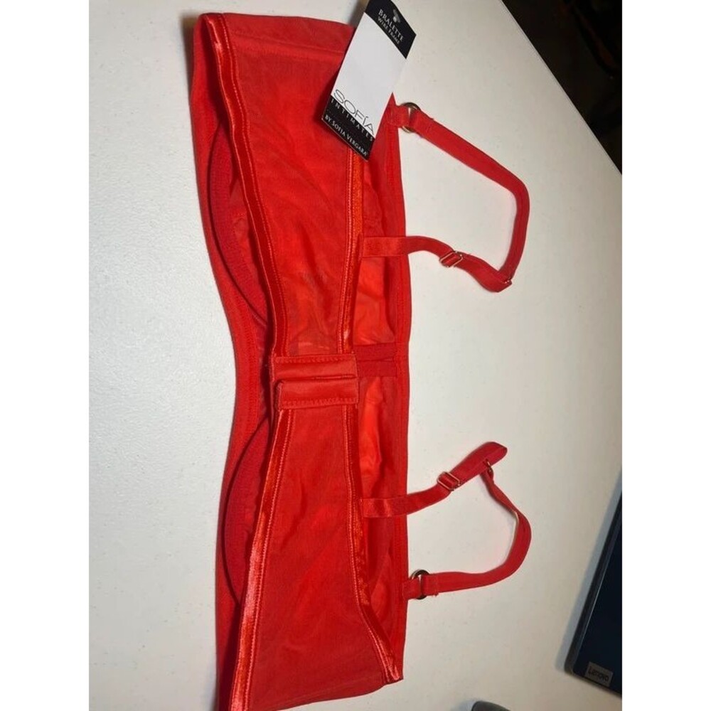 Red underwire bralette 40D - Picture 4 of 4